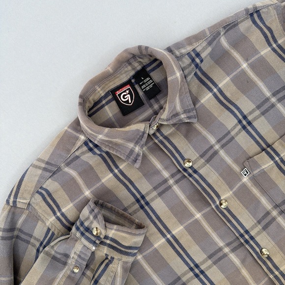 Gear For Sports Other - Gear 7 Flannel Shirt Men's Large Plaid Button Down Heavyweight Outdoor